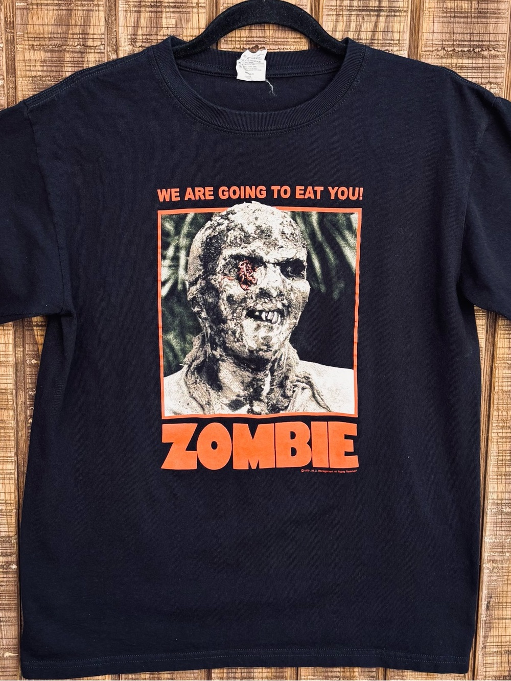 Zombie Graphic Black T-Shirt - Picture 3 of 11
